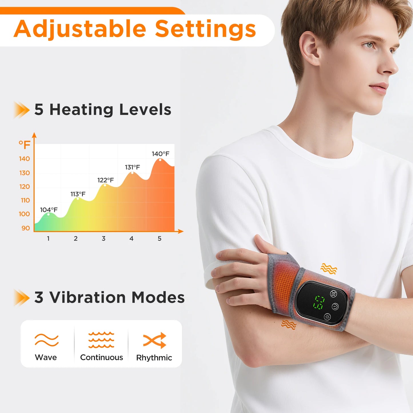 Revitalize Your Feet and Hands with Our Versatile Electric Massager – Soothing Heat and Vibrations for Ultimate Relaxation!