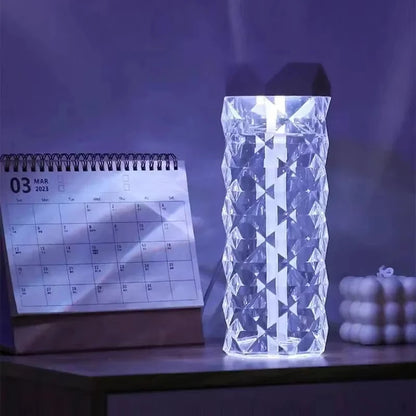 Transform Your Space with the Elegant USB Crystal Humidifier - 500ml Capacity for Fragrance and Comfort