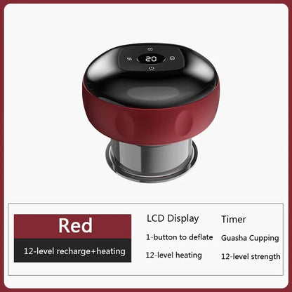 Revolutionary Smart Electric Body Cupping Massager with Heating & Suction for Ultimate Relaxation
