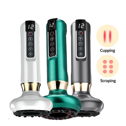 Revolutionize Your Relaxation with the Smart Body Massage Suction Vacuum Cupping Device - 6/12 Levels of Anti-Cellulite Heating for Ultimate Wellness